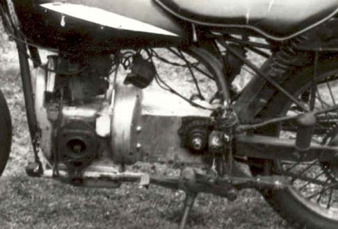 Unrestored Douglas MK3 motorcycle closeup