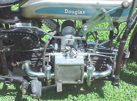 close up of engine - Doug Kephart's SW Douglas motorcycle