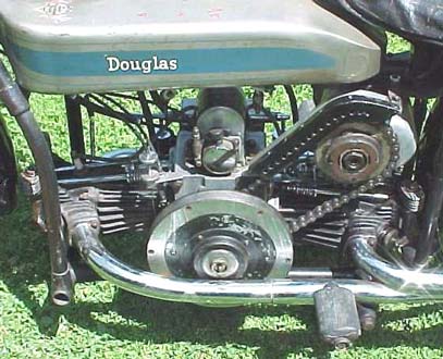 close up of engine - Doug Kephart's SW Douglas motorcycle