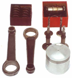 Douglas or Triumph motorcycle piston, rod, valves etc