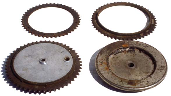 Douglas motorcycle sprockets and flywheels