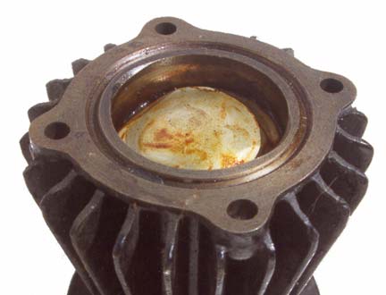 Douglas motorcycle cylinder group 1close up