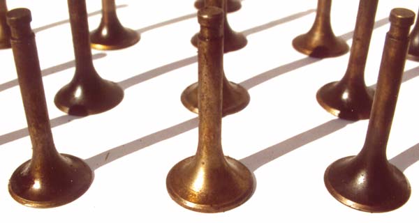 Douglas motorcycle valves type 1 - close up