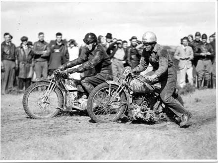 Alex Kynoch veteran Douglas motorcycle dirt track racing