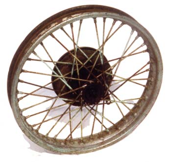 Triumph motorcycle wheel